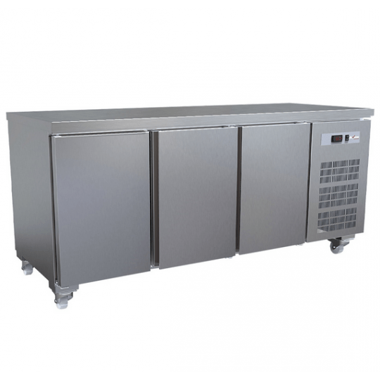 Refrigerated Table – 3 Doors, Ventilated – 405 L Capacity